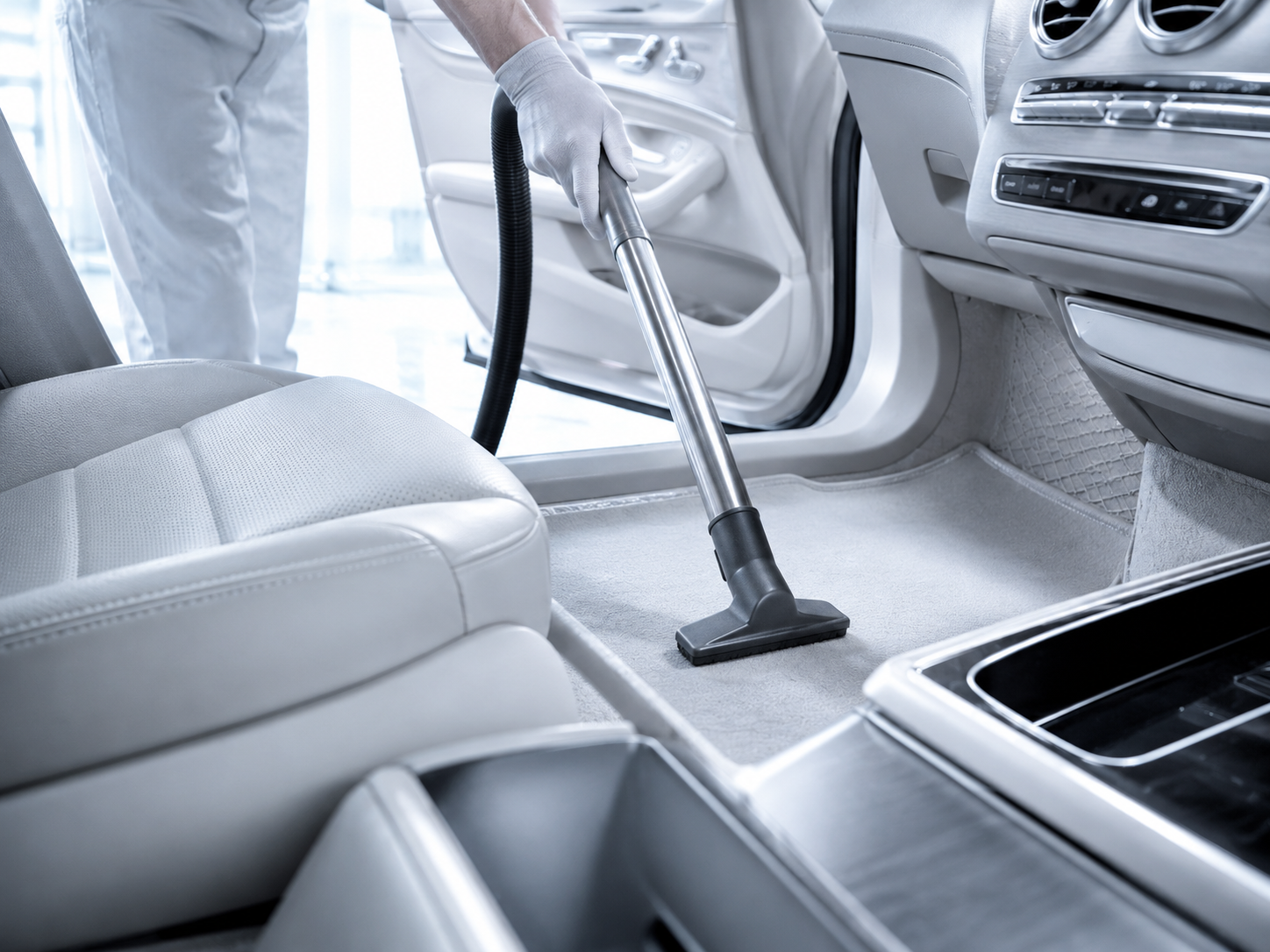 Interior vacuum cleaning for Clean Ride package